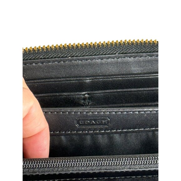 COACH Slim Zip Wallet in Saffiano Leather - Picture 5 of 7